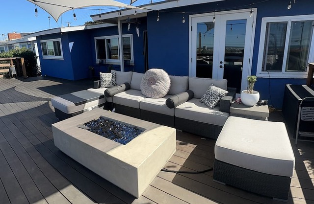 Charming dog-friendly retreat with ocean views, deck, & fire pit - near golf