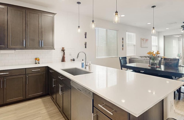 Spacious, mountain view home with a private pool, enclosed yard, & washer/dryer