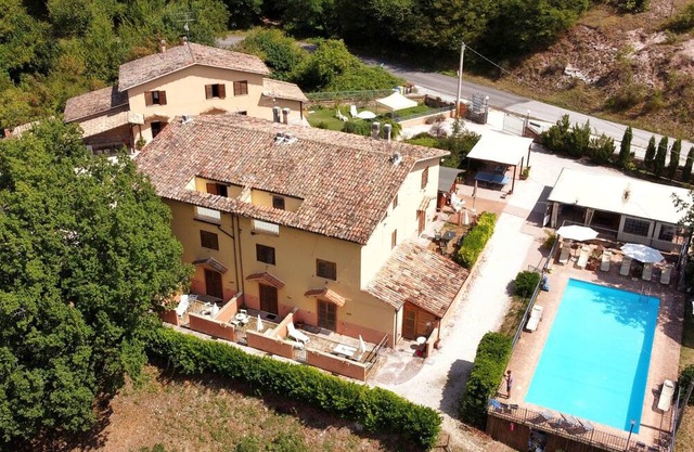 Manor villa surrounded by greenery