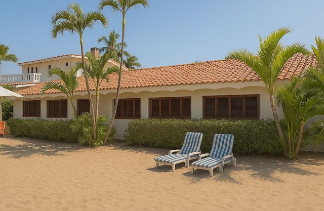 Marvelous 3-bedroom BEACHFRONT home on Los Ayala Beach