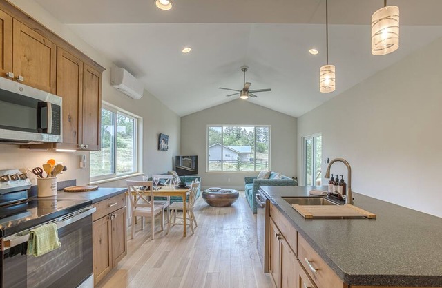 Enjoy the best of both worlds in this brand-new home—just minutes from Uptown Pagosa Springs, yet tucked away in a quiet, rural setting. Permit VRP-25-0367 Max Occupancy: 6