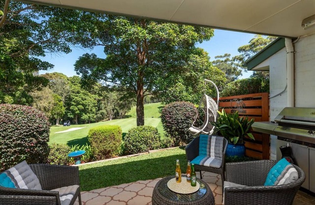 Golfers Delight - View of 15th hole + Tennis