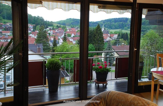 Vacation apartment with balcony and wonderful view, quiet location on the edge of the village