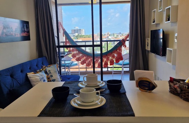 New flat with sea view, hammock on the balcony and all complete
