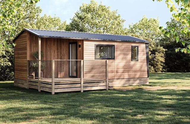 Camping de la Cascade * - Mobile home Nest IT air conditioning (S/S) 4 persons