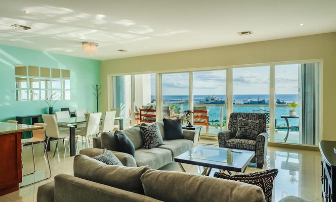 Cozumel Condominio | LUXURY PENTHOUSE CONDO WITH NEW FURNITURE! AMAZING SEA VIEW, POOL & TENNIS