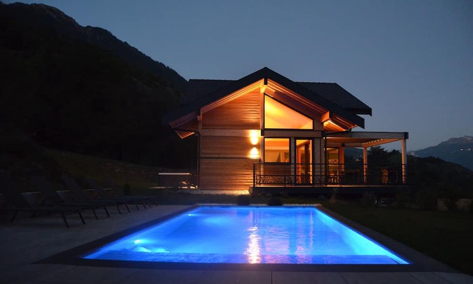 Aime Chalet De Esquí | Chalet Neuf, Piscine Chauffée, Jacuzzi, Pétanque