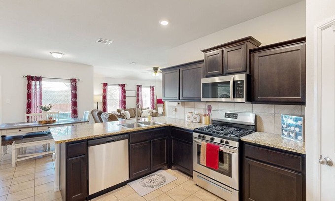 Crowley Casa | Delightful dog-friendly retreat with pool, firepit, & peaceful yard