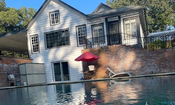 Raleigh Cabaña | Guest House in our 4 acres Estate home, with pool gated