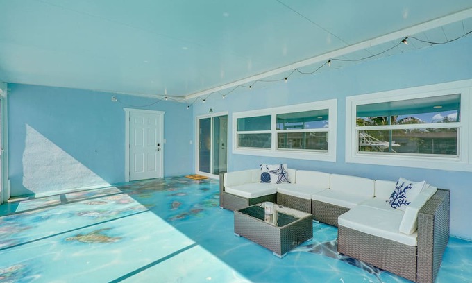 Lochmoor Waterway Estates Casa | North Fort Myers Home w/ Hot Tub & Boat Dock