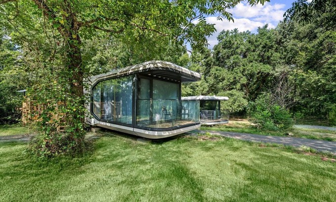 St. Stephen Casa | Futuristic Pod Glamping Retreat with Pond Views in South Carolina