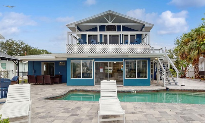 Bahia Vista Casa | Waterfront home with private pool, deck & patio - 1/2 mile to the beach