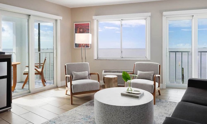 Pinellas Point Hotel | Gulf Coast Retreat | Lounge by Two Pools | Private Beach & Marina Access