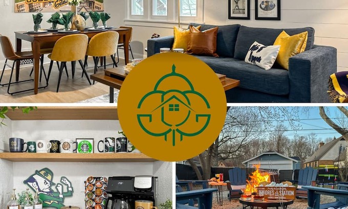 South Bend Casa | Golden Dome Getaway | Walk to ND | School Spirit!