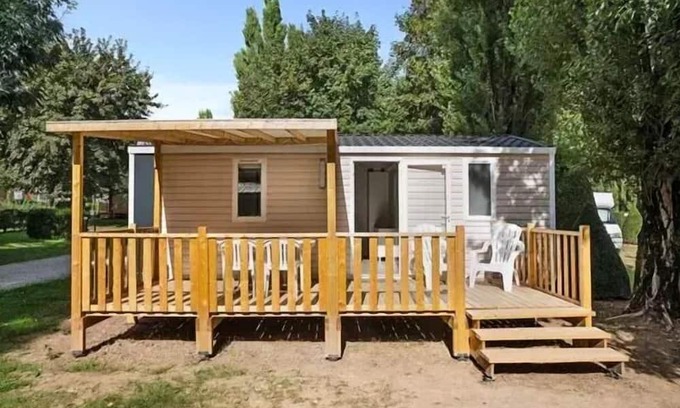 Saint-Yvi Casa | Campsite Le Bois de Pleuven* - Classic XL 4-room mobile home for 6 people